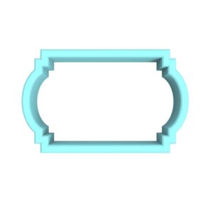 Black Plaque Cookie Cutter Number 61 Plastic Outline Shape Cutter with Sharp Edges for Plaque Shaped Cookies, Fondant, Pastries, Biscuits, Sandwiches, Polymer Clay and Craft Decorations