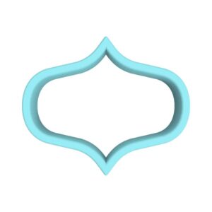 Black Plaque Cookie Cutter Number 53 Plastic Outline Shape Cutter with Sharp Edges for Cookies, Fondant, Pastry, Biscuits, Sandwiches, Stamp, Stencil, and Polymer Clay Crafts India