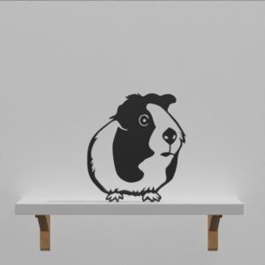 Personalized guinea pig gift, unique hamster decor, custom home office shelf sculpture, charming present, custom figurine, delightful animal decoration, special gift idea