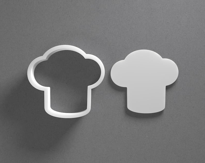 Black Chef Hat Cookie Cutter From Mini To Large Toque Blanche Shape Polymer Clay Jewelry Earring Cutter Tool Mirrored Pair Set cookie Baking Fondant Biscuit Craft Modeling Art