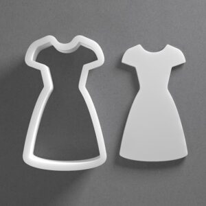 Black Dress Cookie Cutter Mini to Large Wedding Shape for Polymer Clay Jewelry Earring Making Mirrored Pair Set cookie Craft Tool Made in India for Daily Creative Use