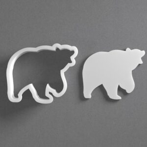 Black Roaring Bear Cookie Cutter Mini to Large Wild Animal Shape for Polymer Clay Jewelry Earring Making Mirrored Pair Set cookie Craft Tool India