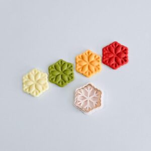 Black Snowflake Cookie Cutter Winter Holiday Cookie Stamp Set cookie Christmas Snowflake Baking Tool for Festive Cookies Fondant Cake Decorating Seasonal Treats