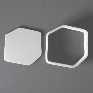 Black Ice Cube Cookie Cutter Mini to Large Melting Shape Polymer Clay Jewelry and Earring Cutter Tool Mirrored Pair Set for Handmade Craft Accessories