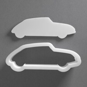 Black Citroen DS Cookie Cutter From Mini To Large Classic Car Automobile Shape Polymer Clay Jewelry Earring Cutter Tool Mirrored Pair Set cookie Baking Fondant Biscuit Craft Art