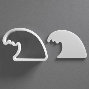 Ocean Wave Cookie Cutter Sea Surfing Shape cookie Baking Tool for Cookies Biscuits Fondant Dough Clay Jewelry Making Earring Craft Decorating Party Baking and Home Use