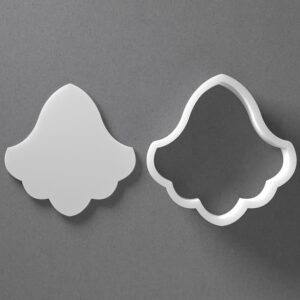 Black Floral Petal Cookie Cutter From Mini To Large Flower Leaf Shape Polymer Clay Jewelry Earring Cutter Tool Mirrored Pair Set cookie Baking Fondant Biscuit Craft Modeling Art