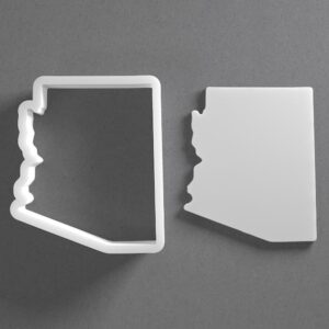Black Arizona State Cookie Cutter Mini To Large India cookie Shape Phoenix Tucson Polymer Clay Jewelry And Earring Cutter Tool Mirrored Pair Set For Geographic Crafting Baking And DIY