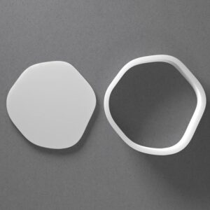 Black cookie Organic Pebble Oval Irregular Cookie Cutter Set for Polymer Clay Jewelry Earrings Biscuit Fondant Craft Tool Mirrored Pair Suitable Mini Medium Large Sizes