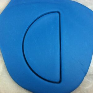 Black Semi Circle Cookie Cutter Plastic Outline with Sharp Edges Durable Baking Tool for Cookies Fondant Cake Decorating Pastry Biscuit Crafts India
