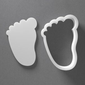 Black Left Baby Foot Cookie Cutter Mini to Large Newborn Foot Shape for Polymer Clay Jewelry Earring Making Mirrored Pair Set cookie Craft Tool India