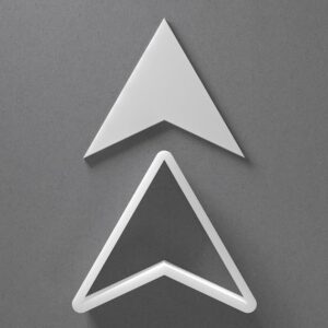Arrow Cookie Cutter Pointed Triangle Shape cookie Baking Tool for Cookies Biscuits Fondant Dough Clay Jewelry Making Earring Craft Decorating Party Baking and Home Use
