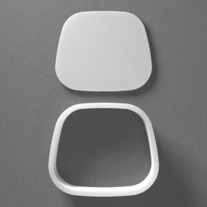 Black Rounded Trapezium Cookie Cutter Set Mini to Large Size Oval Trapezoid Shape Polymer Clay Jewelry Earring Cutter Tool for Handmade Accessories Baking Fondant Craft Mirrored Pair De