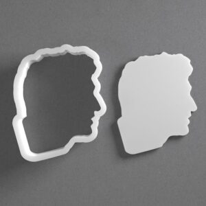 Black Justin Trudeau Cookie Cutter From Mini To Large Canada Shape Polymer Clay Jewelry Earring Cutter Tool Mirrored Pair Set cookie Baking Fondant Biscuit Craft Modeling Art