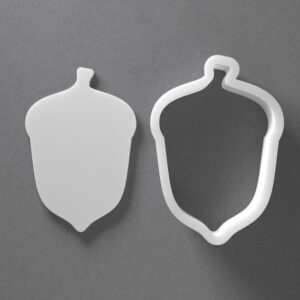 Black Acorn Cookie Cutter Oak Tree Shape for Cookies Biscuits Fondant Polymer Clay Jewelry Earrings Craft Baking Tool Suitable Size for Home Baking Clay Art Party Decorating