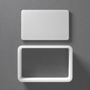 Black Credit Card Cookie Cutter Mini To Large cookie Round Rectangle Square Polymer Clay Jewelry And Earring Cutter Tool Mirrored Pair Set For Crafting Baking And DIY Design Use
