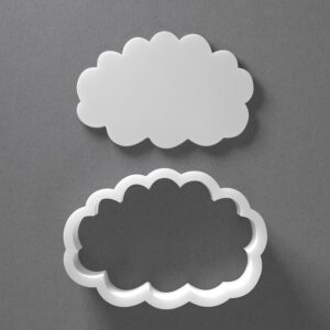 Whimsical Cloud Cookie Cutter Fluffy Cloud Shape cookie Baking Tool for Cookies Biscuits Fondant Dough Clay Jewelry Making Earring Craft Decorating Party Baking and Home Use