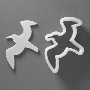 Black Flying Albatross Bird Cookie Cutter Mini to Large Seabird Shape for Polymer Clay Jewelry Earring Making Mirrored Pair Set cookie Craft Tool India