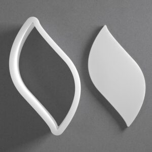 Black Leaf Petal Cookie Cutter From Mini To Large Organic Shape Polymer Clay Jewelry Earring Cutter Tool Mirrored Pair Set cookie Baking Fondant Biscuit Craft Modeling Art