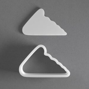 Black Pizza Slice Cookie Cutter Mini to Large Shape for Polymer Clay Jewelry Earring Making Mirrored Pair Set cookie Craft Tool Made in India for Daily Creative Use