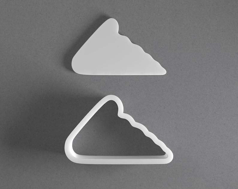 Black Pizza Slice Cookie Cutter Mini to Large Shape for Polymer Clay Jewelry Earring Making Mirrored Pair Set cookie Craft Tool Made in India for Daily Creative Use