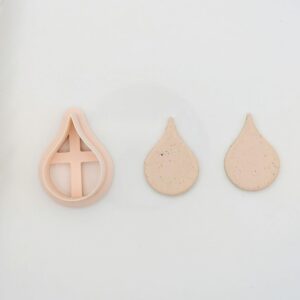 Pinched Teardrop Earring Cutter for Polymer Clay Jewelry Making Stylish Clay Earring Shape Cutter for Handmade Earrings DIY Fashion Accessories Artistic Jewelry and Clay Craft Projects