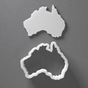 Black Australia Cookie Cutter Mini to Large Continent Shape for Polymer Clay Jewelry Earring Making Mirrored Pair Set cookie Craft Tool India
