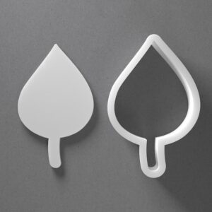 Black Simple Tree Leaf Cookie Cutter Mini To Large cookie Leaf Shape Polymer Clay Jewelry And Earring Cutter Tool Mirrored Pair Set For Nature Crafting Baking And DIY Projects