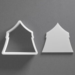 Black cookie Carnival Circus Tent Cookie Cutter Set for Polymer Clay Jewelry Earrings Biscuit Fondant Craft Tool Mirrored Pair Suitable Mini Medium Large Sizes for Baking Party Theme D