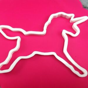 Black Unicorn Cookie Cutter Plastic Outline with Sharp Edges Durable Baking Tool for Unicorn and Magical-Themed Cookies Fondant Cake Decorating Pastry Biscuit Crafts India
