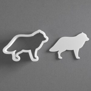 Black Arctic Fox Cookie Cutter Mini To Large cookie Animal Shape Polymer Clay Jewelry And Earring Cutter Tool Mirrored Pair Set For Wildlife Crafting Baking And DIY Projects