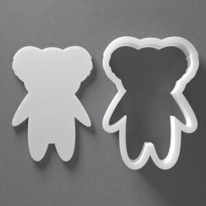 Black Koala Cookie Cutter Mini To Large cookie Australian Animal Shape Polymer Clay Jewelry And Earring Cutter Tool Mirrored Pair Set For Wildlife Crafting Baking And DIY Projects