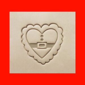 Santa Heart Christmas Cookie Cutter Cookie India Holiday Baking Tool for Festive Christmas New Year�s Jingle All the Way Themed Cookies and Seasonal Desserts