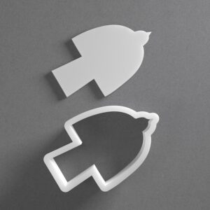 Black Chubby Bird Cookie Cutter Mini To Large cookie Simple Animal Wings Shape Polymer Clay Jewelry And Earring Cutter Tool Mirrored Pair Set For Wildlife Crafting Baking And DIY Proje