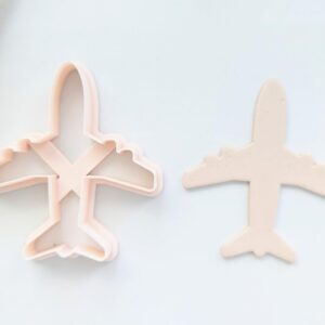 Jet Airplane Cookie Cutter for Travel and Aviation Theme Baking Large Clay Fondant Cutter for Polymer Clay DIY Plane Crafts Party Favors Pilot Graduation Kids Birthdays and Handmade
