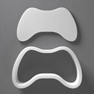 Black cookie Video Game Console Controller Cookie Cutter Gaming Shape for Polymer Clay Jewelry Earrings Biscuit Fondant Craft Tool Mirrored Pair Suitable for Mini Medium Large Use