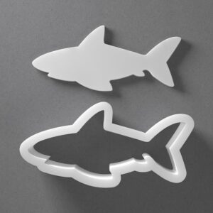 Black cookie Shark Cookie Cutter Animal Fin Shape for Polymer Clay Jewelry Earrings Biscuit Fondant Craft Tool Mirrored Pair Suitable for Mini Medium Large Use