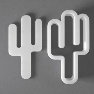 Black Cactus Cookie Cutter Mini to Large Succulent Shape for Polymer Clay Jewelry Earring Making Mirrored Pair Set cookie Craft Tool India