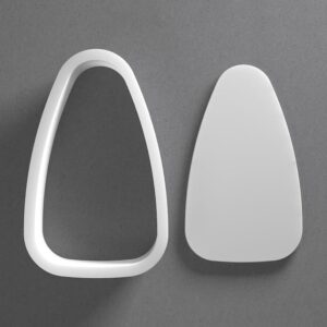 Black Tall Rounded Triangle Cookie Cutter From Mini To Large Polymer Clay Jewelry And Earring Cutter Tool Mirrored Pair Set For Earrings Pendants Crafts Baking Shapes