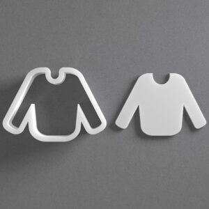 Black Winter Sweater Cookie Cutter Mini to Large Jacket Coat Shape for Polymer Clay Jewelry Earring Making Mirrored Pair Set cookie Craft Tool Made in India for Daily Creative Use