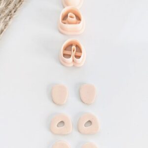 Organic Boho Clay Earring Cutter Combo Set for Polymer Clay Jewelry Making Dangle Earring Shape Cutters for DIY Handmade Earrings Craft Tools Ideal for Artists Crafters and Small