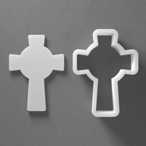 Black Celtic Cross Cookie Cutter Mini to Large Christian Shape for Polymer Clay Jewelry Earring Making Mirrored Pair Set cookie Craft Tool Made in India for Daily Creative Use