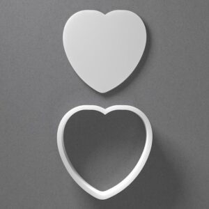 Black Heart Candy Shape Cookie Cutter Mini to Large Sweet Treat Shape for Polymer Clay Jewelry Earring Making Mirrored Pair Set cookie Craft Tool India