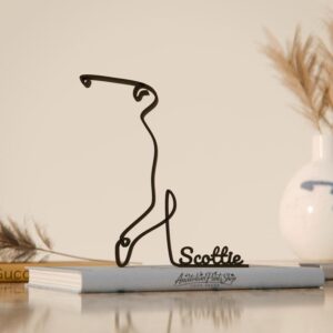 Golfer Personalized Line Art Figure Plastic Minimal Home Decor with Name Detail for Sports Enthusiasts Office Desk Shelf Living Room Table Display Artistic Gift India