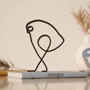 Picasso Bird Line Art Figure Plastic Decorative Abstract Sculpture for Home Office Desk Shelf Table Display Minimal Artistic Bird Decor for Creative Living Spaces India