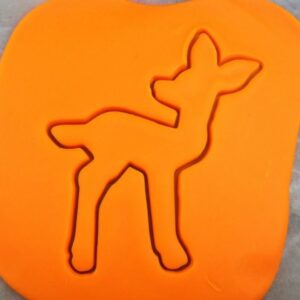 Black Fawn Cookie Cutter Plastic Outline with Sharp Edges Durable Baking Tool for Deer and Animal-Themed Cookies Fondant Cake Decorating Pastry Biscuit Crafts India