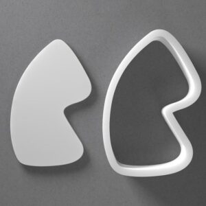 Black Irregular Organic Pebble Cookie Cutter Mini to Large Natural Stone Shape for Polymer Clay Jewelry Earring Making Mirrored Pair Set cookie Craft Tool India