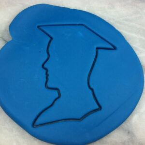 Black Graduation Boy Cookie Cutter Plastic Outline with Sharp Edges Durable Baking Tool for School Graduation Party Cookies Fondant Cake Decorating Pastry Biscuit Crafts India