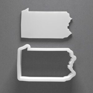 Pennsylvania State Cookie Cutter cookie Baking Tool for Cookies Biscuits Fondant Dough Clay Jewelry Making Earring Craft Decorating Party Baking and Daily Home Use