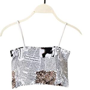 Women's Padded Non-Wired Printed Removable Padding Tube Bra - (Free Size)